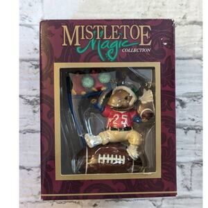 All Star Santa Football Moose - Christmas Ornament